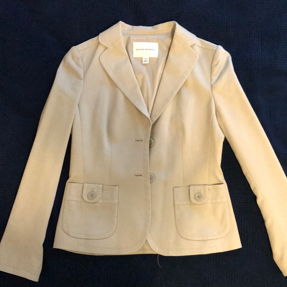 3 piece tan Banana Republic Business Suit